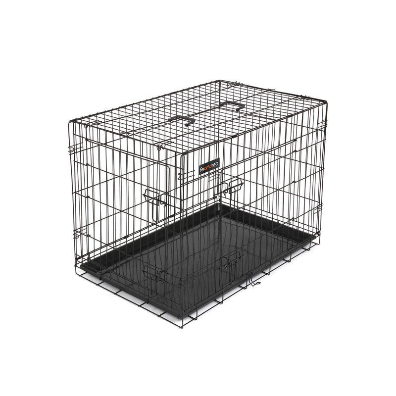 Banc de chien - Crat de chien - Cage de chien - Boîte de chien - pliable - noir