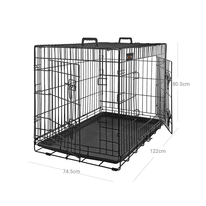 Banc de chien - cage de chien - cage de chien - noir