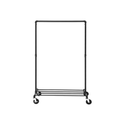 COMNECTARE SCHET - PATCH RACK - Proiectare industrială - Până la 90 kg impozabil - Design industrial - Fișier pentru garderobă - cu 1 rod de îmbrăcăminte - negru