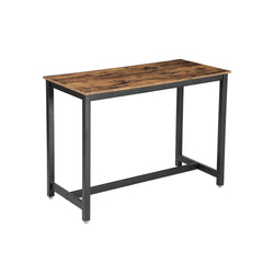 Table Bart - Table de la cuisine - Design industriel - Brown-Black