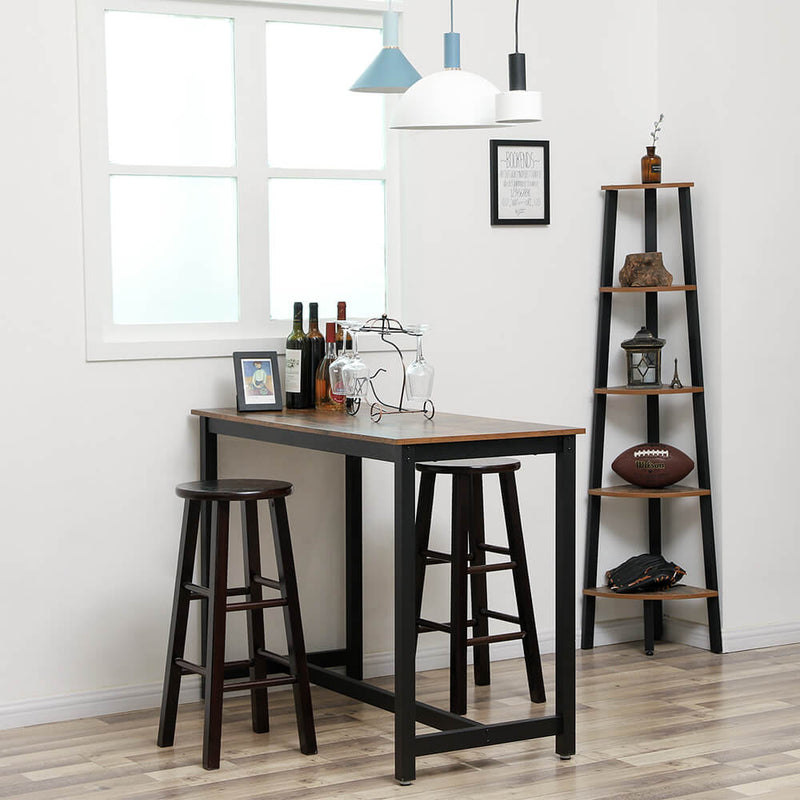 Table Bart - Table de la cuisine - Design industriel - Brown-Black