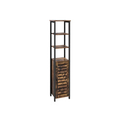 Smalt köksskåp med 3 rack - Industrial - Brown