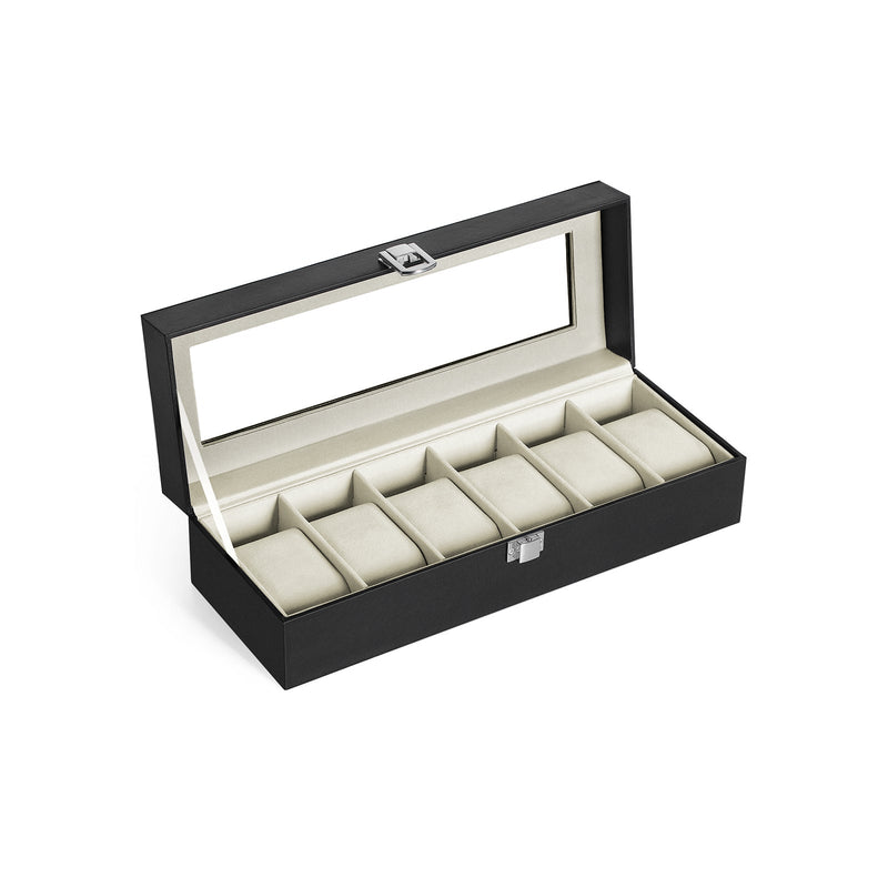 Watch Box - Bijuterii - Cutie de ceasuri - Suport pentru ceasuri - Negru