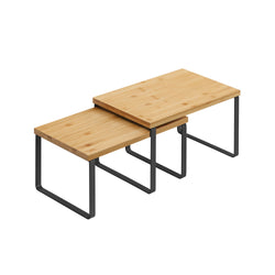 Örtställ - Uppsättning av 2 - Kök Rack - Kitchen Organizer - Herbolder -Kitchen Board - Kök lagring - Natural / Black