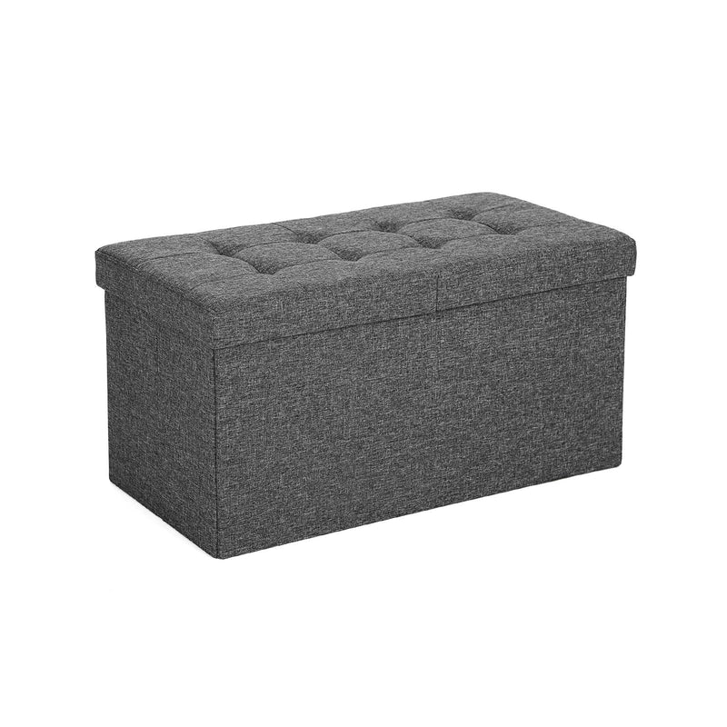 Canapea pliabilă - Sit Box - Depozitare - Depozitare Otoman - Pouf - Grey