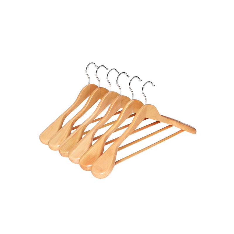 Kledinghangers - Houten hangers - Massief hout - Extra zwaar - Bruin