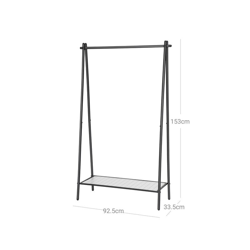 Rack de vêtements - avec structure de fer - porte-vêtements - Matt Black