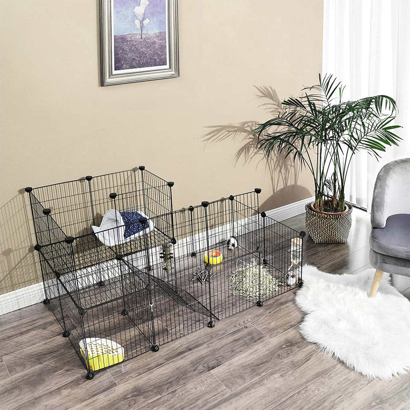 Cage animale - Cage de lapin - Cavia Cage - Rabbit Hob - Hob - Black