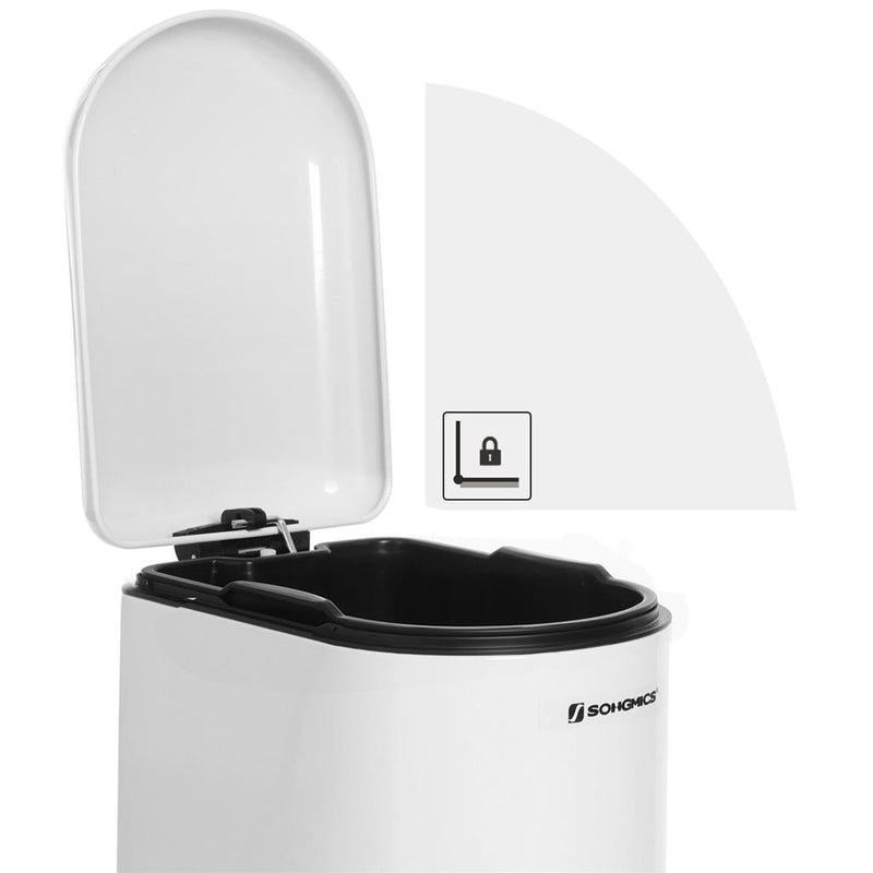 TRASH - Garbage Bin - Cosmetic Bak - Van Staal - 10 liter - med inre hink - Softclose - White