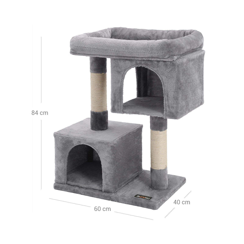 Scratching Post - Climbing Post - Cat Pole - Cat House - Light Gray