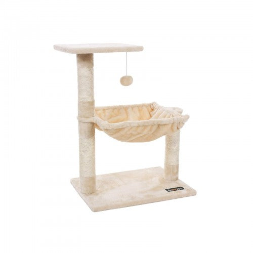 Scratching Post - avec hamac - 70 cm - beige