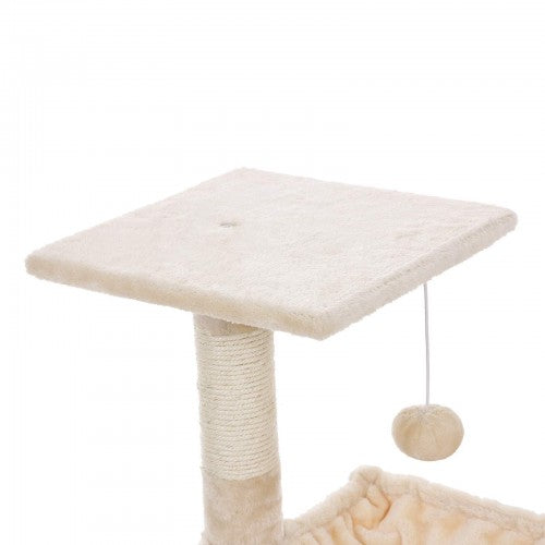 Scratching Post - med hängmatta - 70 cm - beige