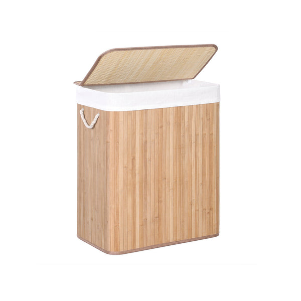 Coș de rufe - cu mânere - Bamboo - 100 L