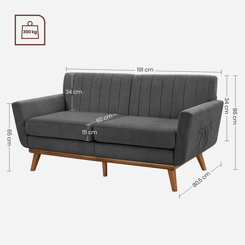 3 - Sofa de création - salon - gris