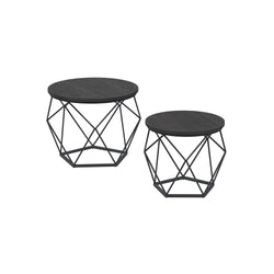 Tableuse - Ensemble de 2 tables basses - noir