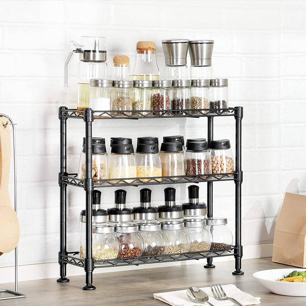 Rack Herb - Rack de cuisine - Stockage de la cuisine - COMPTOP - ORGANISATION DE CUISINE - Rack de salle de bain - noir