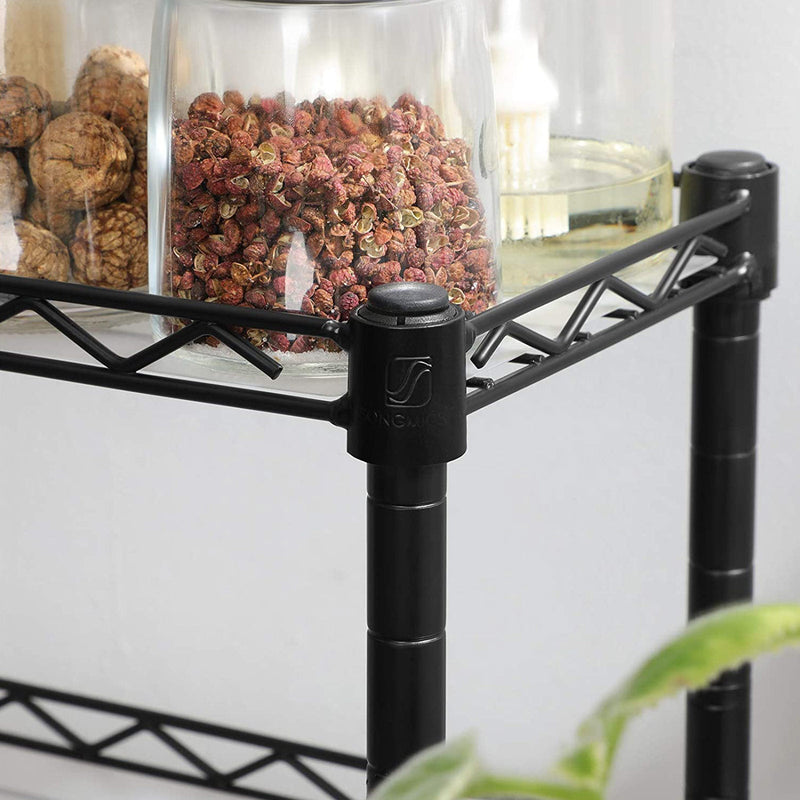 Herb Rack - Kitchen Rack - Depozitare de bucătărie - Blat - Organizare a Bucătăriei - Bătăi de baie - Negru