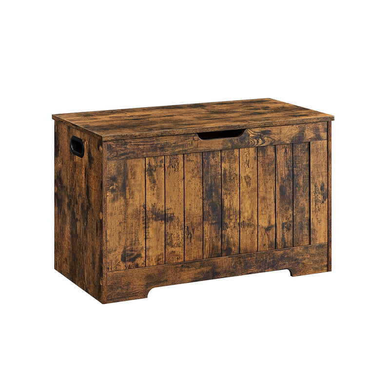 Opbergkist - Schoenenbank - Met deksel - 40 x 76 x 48 cm - Hout - Bruin