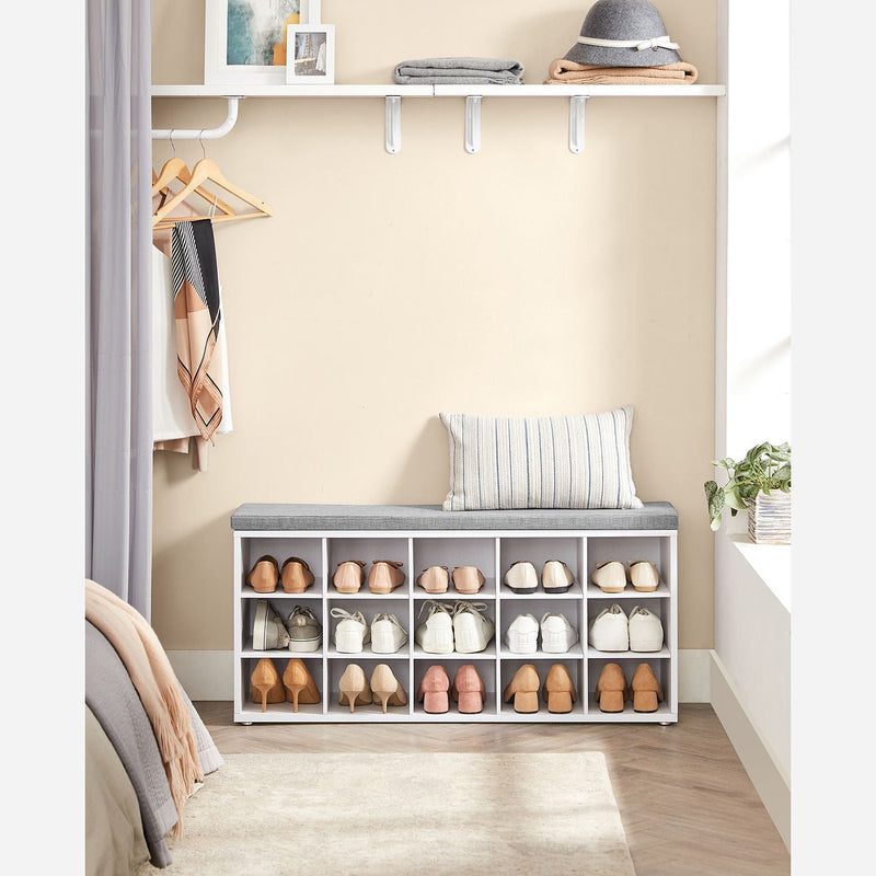 Shoe Bank - Shoe Rack med 10 fack - White