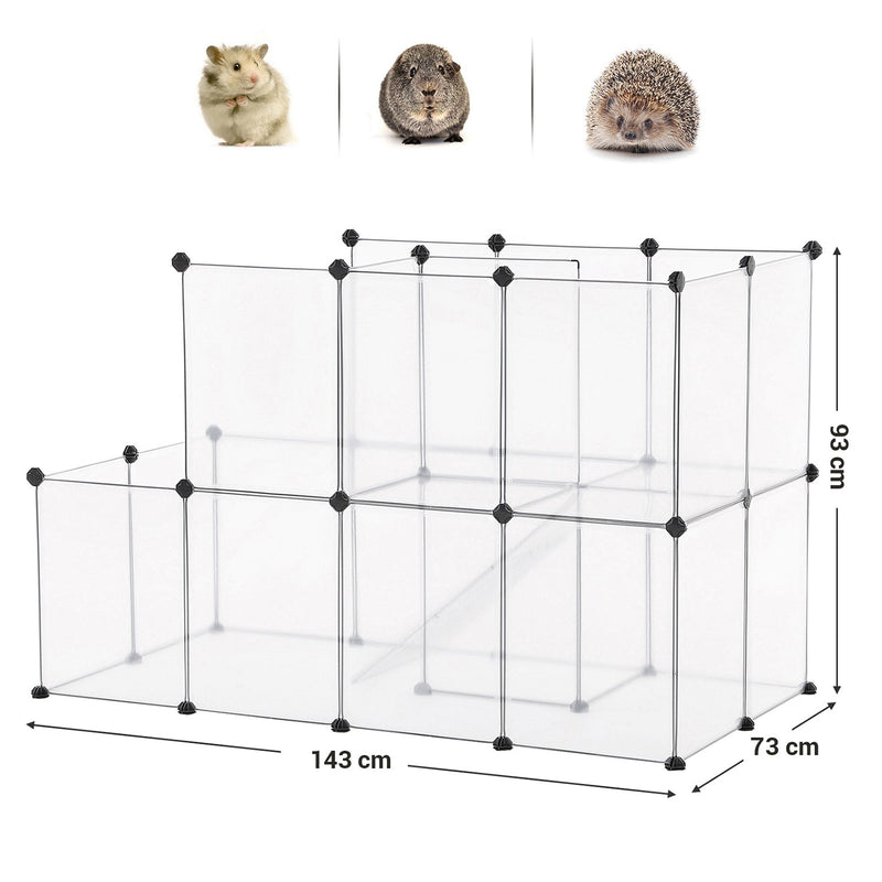 Cage de cochon d'Inde - Country House - Rabbits Cage - Hamster Cage - Transparent