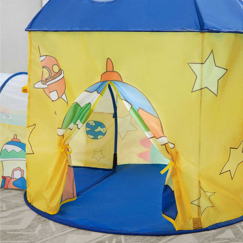 3-in-1 speeltent - Pop-up  - Met tunnel - Ballenbak - Basketbalhoepel - Voor kinderen