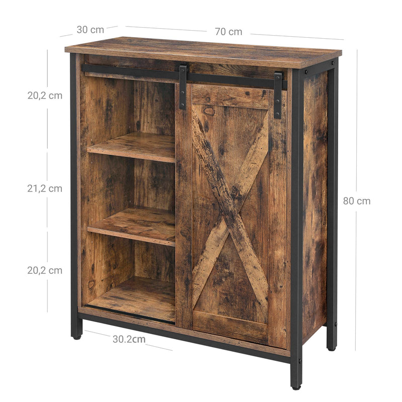 Keukenkast - Dressoir - Met schuifdeur - Stalen frame