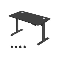 Höjd -till -be skrivbord - elektriskt skrivbord - skrivbord - 70 x 140 cm - Stepleless justerbar - svart