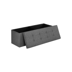 Sofa - avec espace de stockage - boîte de siège - boîte de rangement - pliable - Capacité de chargement 300 kg - Gray