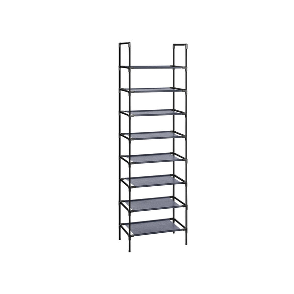 Shoe Rack - Shoe Cabinet - Shoe Storage - Med tygplankor - Uppsättning av 2 - med 4 hyllor