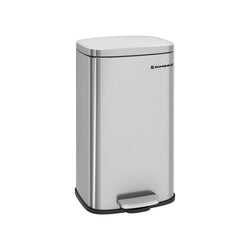 Avfallsbink - Trash - 30L - Metal - Lösterbar container - Silver