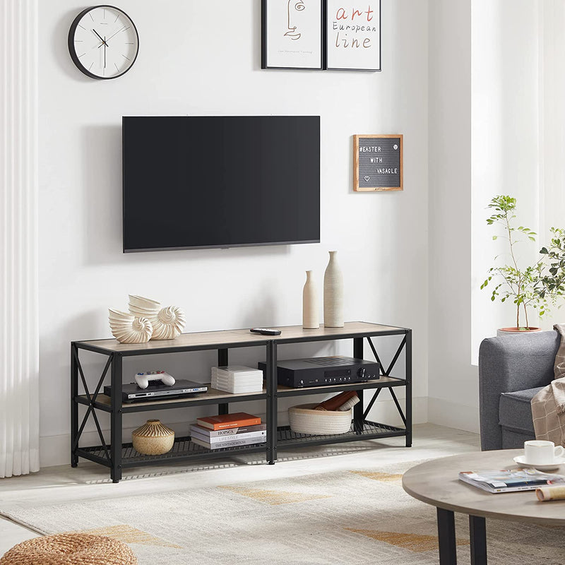 Mobilier TV - Masă TV - Dresser TV - masă de living - mobilier pentru camera de zi - gri / negru