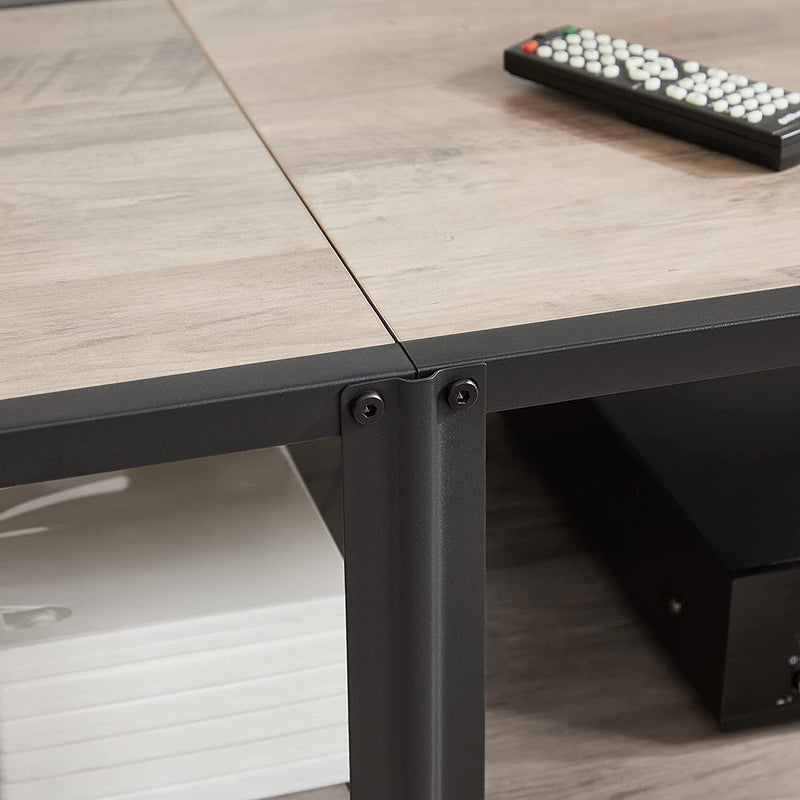 Tv Meubel - Tv Tafel - Tv Dressoir - Woonkamer tafel - Woonkamer meubels - Grijs / Zwart