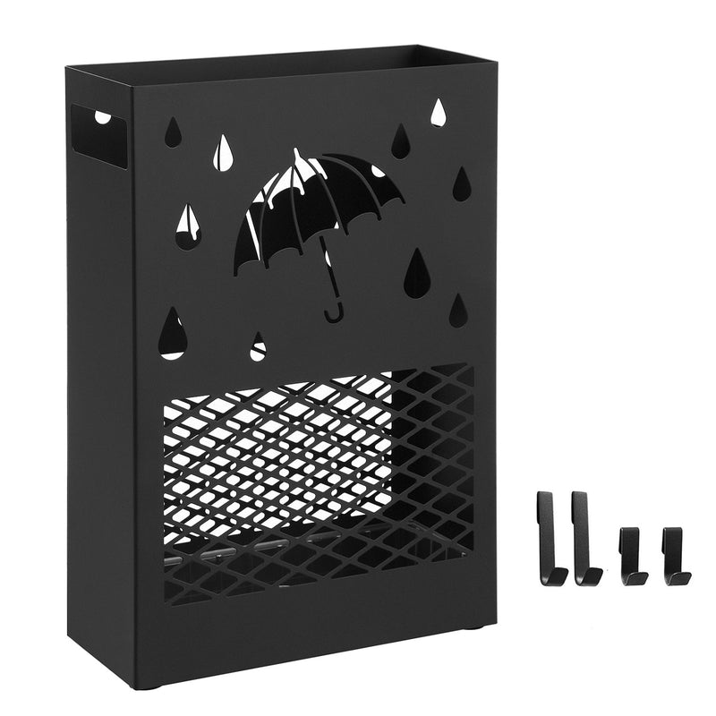 Boîte de parapluie - Boîte de parapluie en métal - rectangulaire - noir