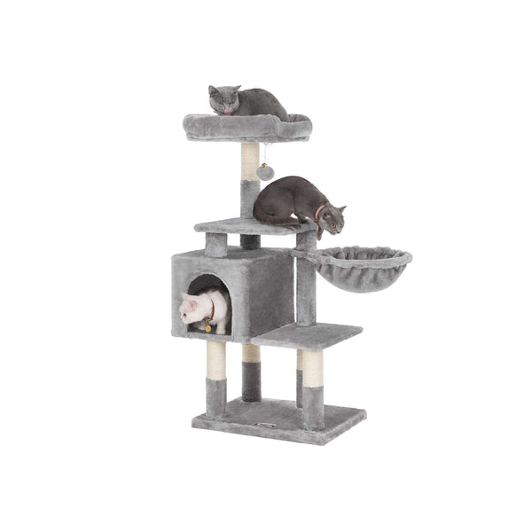 Scratching Post - Cat House - 110 cm - High Scratching Post - Light Gray