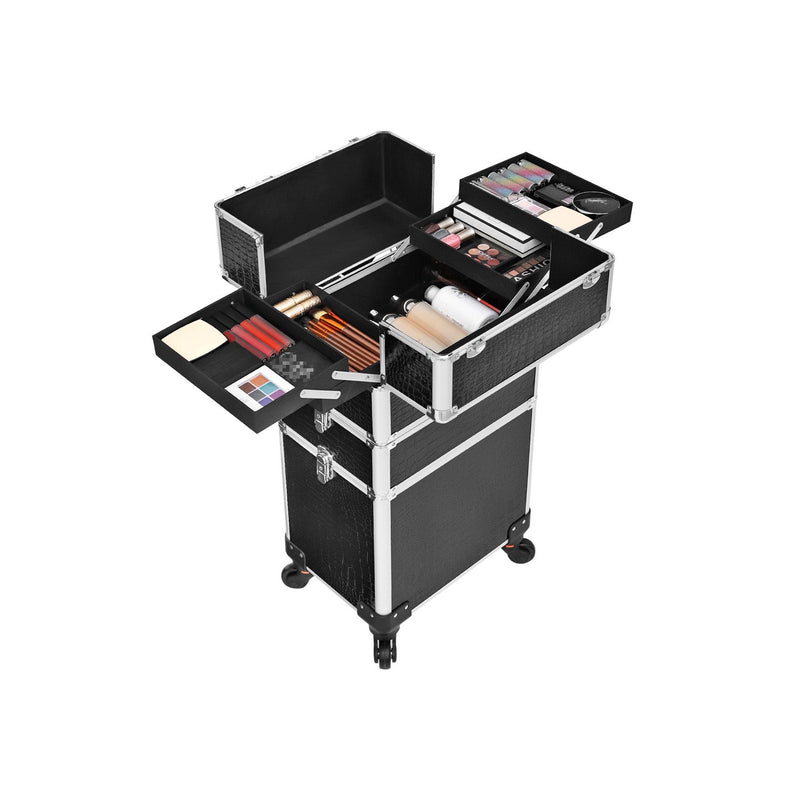 Make -Up Trolley - 1 skuffe - med hjul - sort