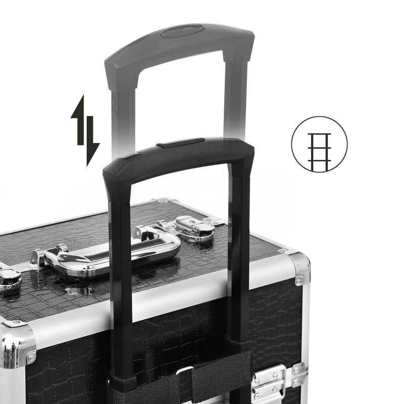 Make-Up Trolley - 1 Lade - Met wielen - Zwart