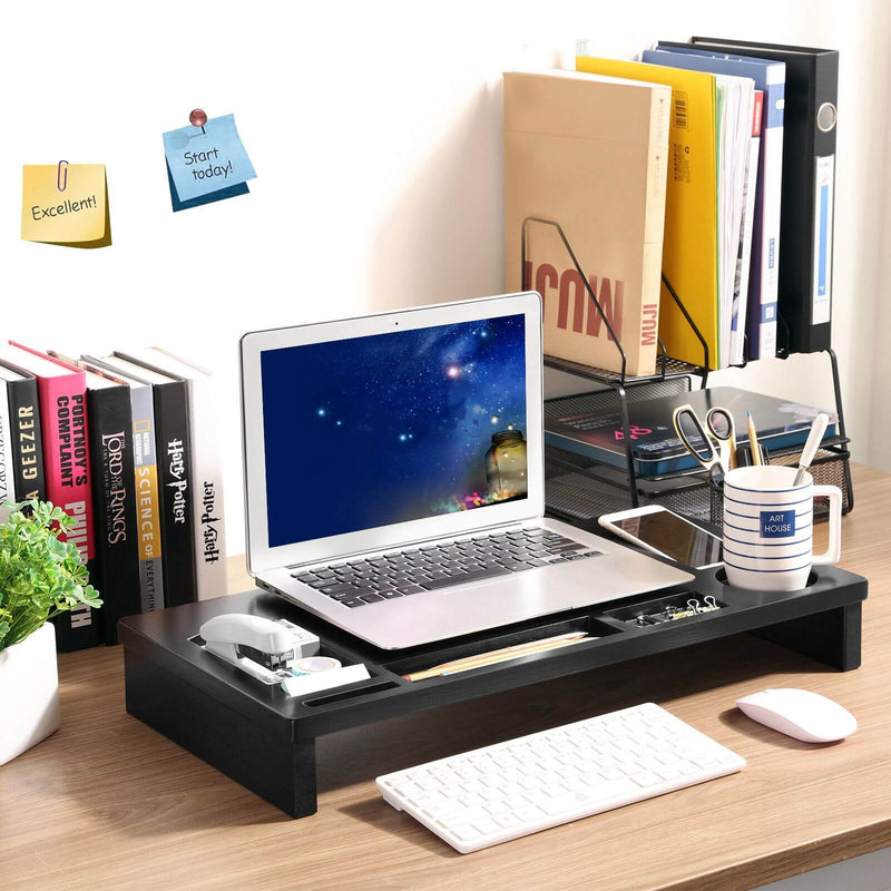 Bamboo Monitor Standaard - PC-standaard - Zwart