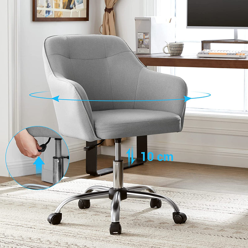 Président de bureau - Chaise de bureau confortable - Hauteur - Chaise d'ordinateur adjudicable - Gray