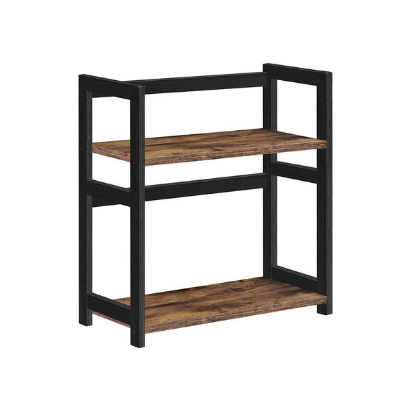 Rack Herb - Stockage aux herbes - Rack de cuisine - Stockage de cuisine - en bois - comptoir - marron / noir