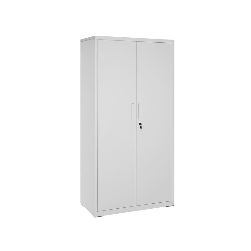 Armoire d'archives avec 2 portes - Cabinet de bureau - Gray