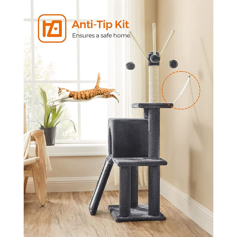 Scratching Post - Cat Tree - For huskatte - Røggrå