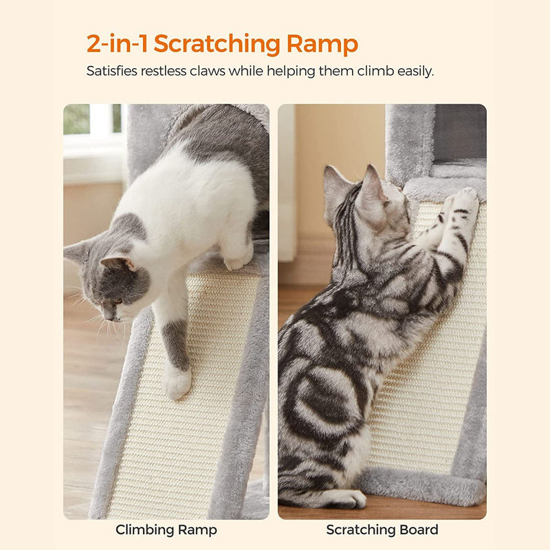 Scratching Post - Arbre de chat pour les chats domestiques - gris clair