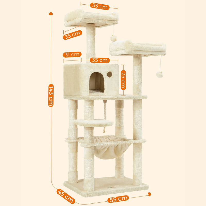 Scratching Post - Cat Tree - Beige