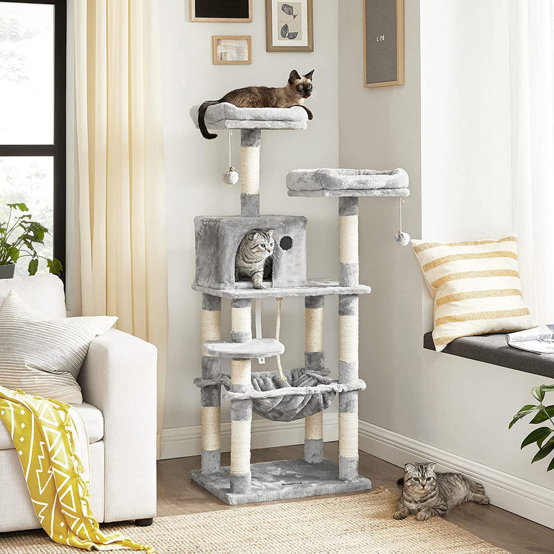 Cat Pole - Scratching Post - Cat House - Cats Basket - Cat Tree - Climbing Tree - Gray