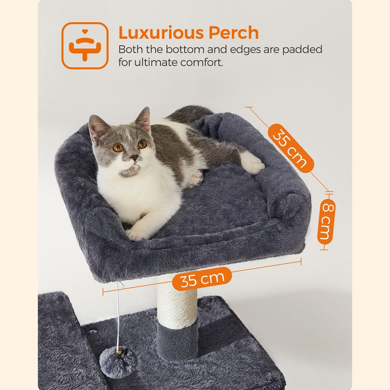 Scratching Post - avec hamac - Cat Tree - Gray fumé