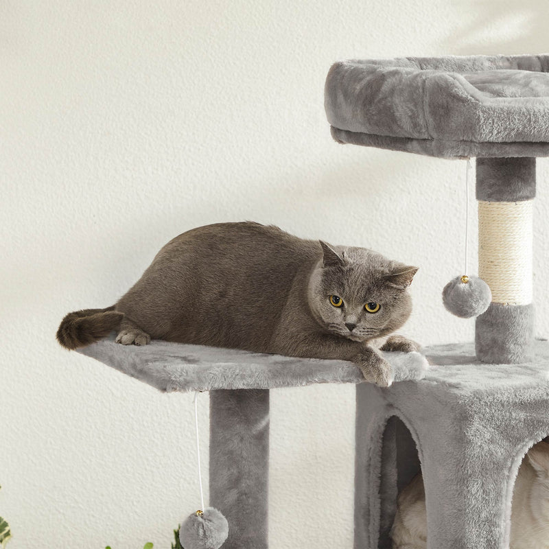 Stratching Post avec hamac - Cat Tree - Gris clair