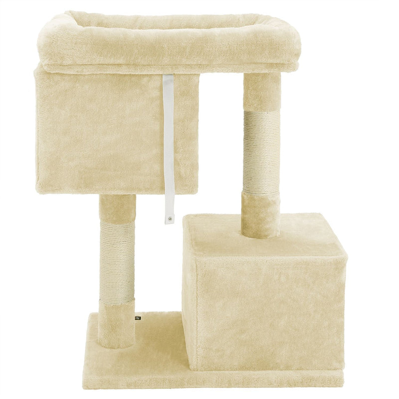 Post zgârietură - Pats Sleep Spot - 2 găuri - cu platformă - 84 cm - bej