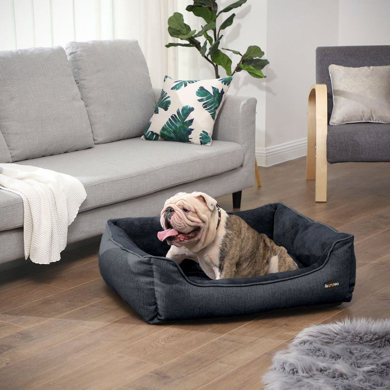 Hondenmand - Hondenbed - Kattenmand - Dierenbed - Afneembare hoes - Donkergrijs