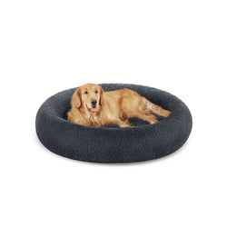 Lit de chien - lit de chien moelleux - Ø 120 cm - Extra Good - Gris foncé