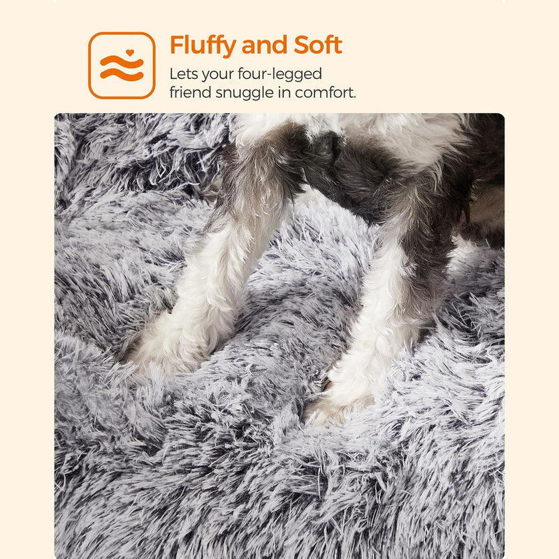 Lit de chien - coussin de chien - tapis de chien duvet - gris clair